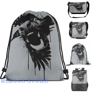 

Funny graphic print shoulder Bags women Predator Single shoulder backpack travel for men Gym Bag