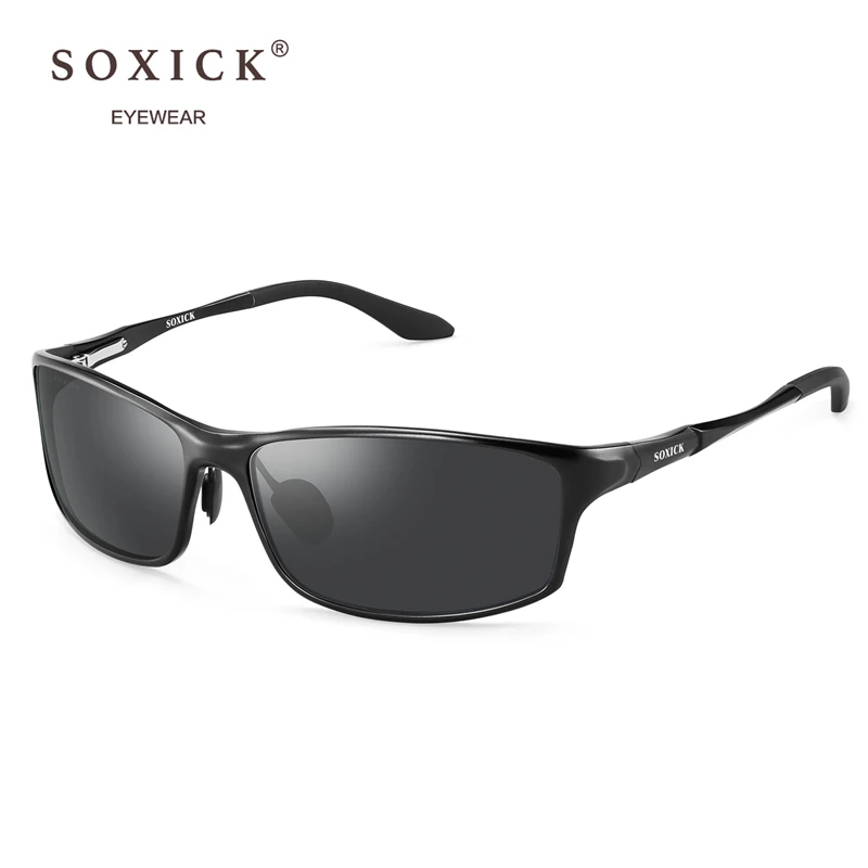 Soxick UV Sunglasses Original Polarized Cool Women Retro Classic Black Glasses Men Driving Sunscreen Brand Design Unisex Eyewear
