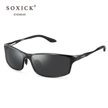 Soxick UV Sunglasses Original Polarized Cool Women Retro Classic Black Glasses Men Driving Sunscreen Brand Design Unisex Eyewear