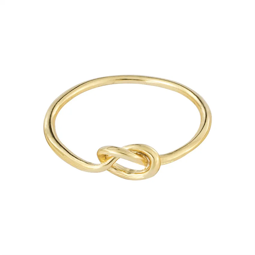 

GORGEOUS TALE Hot Sale Fashion Customized Jewelry Dainty Charming Infinity Ring Gold Color Minimalist Design Women Rings 2019