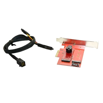 

Chenyang PCI-E 3.0 x4 Lane Host Adapter M.2 NGFF M Key SSD to U.2 U2 Kit SFF-8639 with Cable for Mainboard Intel SSD 750