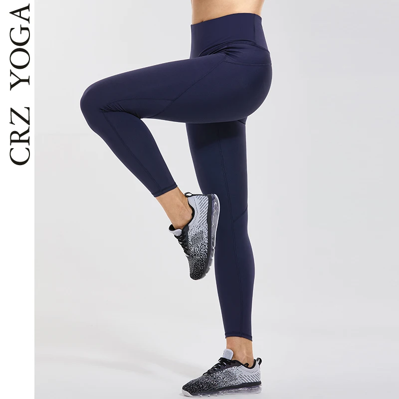 CRZ YOGA Women's Flex Sculpt Workout Leggings 25 Inches - 7/8 High