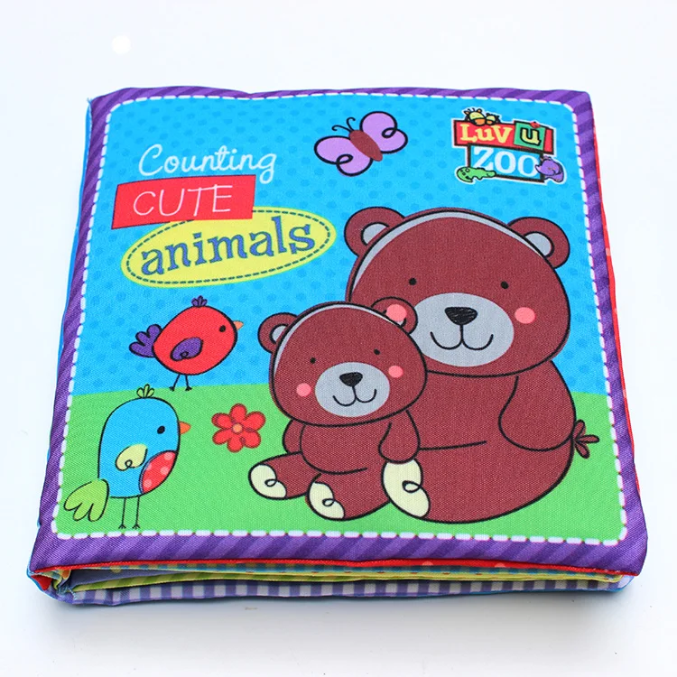 

One piece Baby Fisher Animals counting book number 1~6 baby's first book infants educational cognitive learning toy,price low