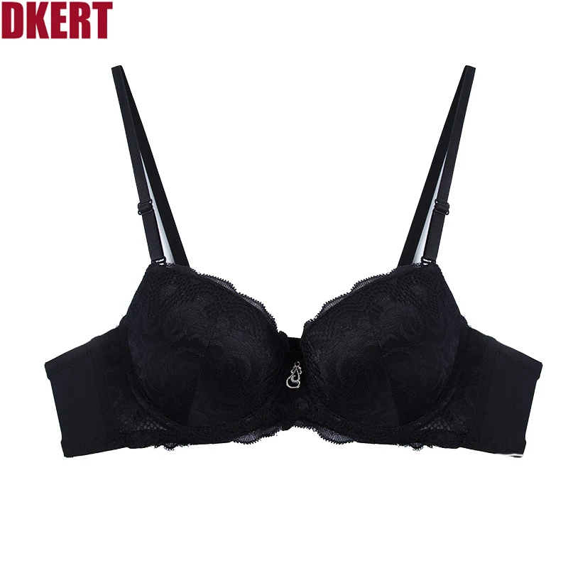 

DKERT Push Up Bras Girls Underwear Bra Women Sexy Lace Solid Color Small Chest A cup