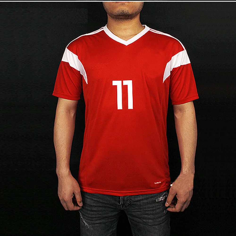 

Men Women Soccer Shirt Quick Dry Wicking Running T-shirts Football Shirt Training Breathable Sport Fitness Gym Tops Sportswear