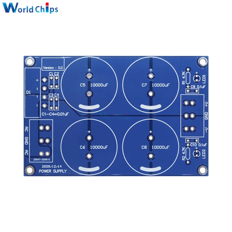 

4*10000uF four 10000uF 50V Rectifier Filter Power Supply Board For LM3886TF TDA7293 PCB Module LM3886 Amplifier