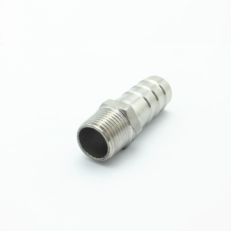 12mm Hose Barb Tail To 1/2 BSP Male Thread Straight Brass Connector Fitting M