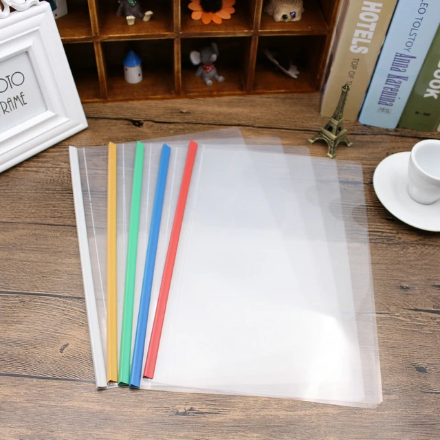 5pcs student stationery office supplies a4 transparent pull rod
