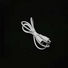 100 шт./лот 1 м белый DC 5,5x2,1 мм Женский до 5,5 мм x 2,1 мм Мужской кабель питания для светодиодного адаптера черный цвет DHL FedEx