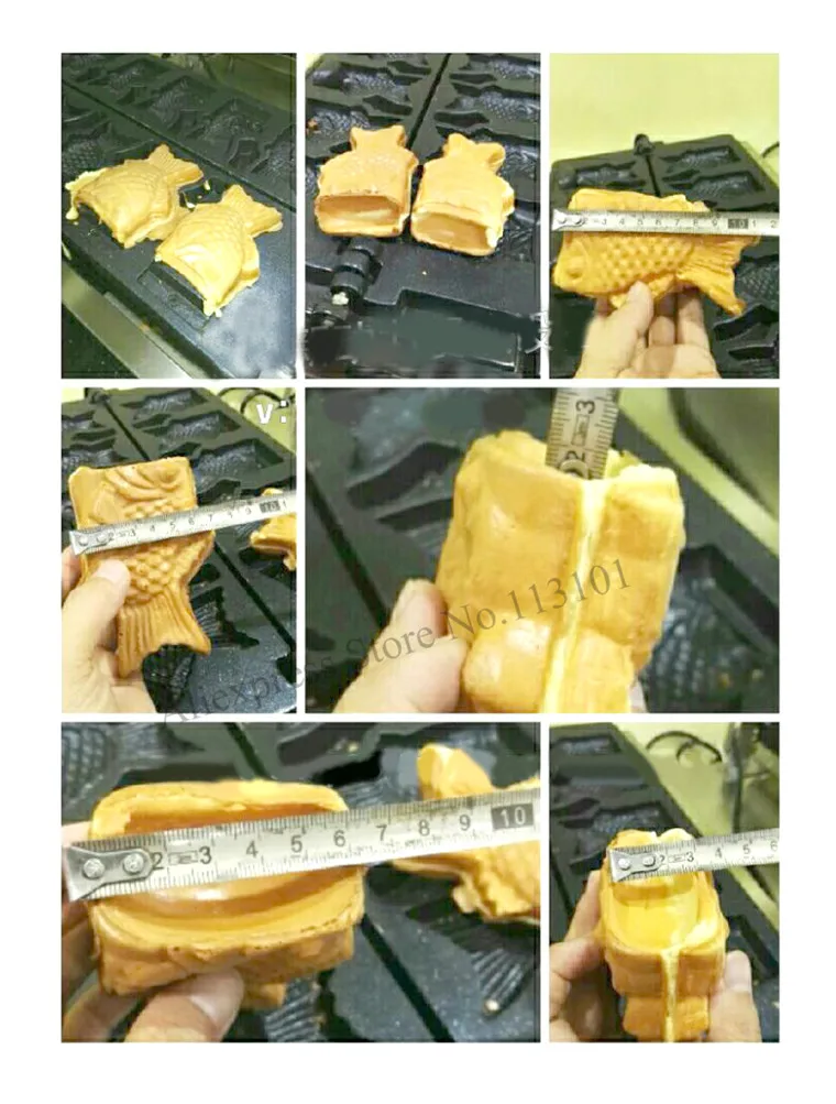 Машина Taiyaki для мороженого конус газовый тип 5 форм открытая рыба вафельная