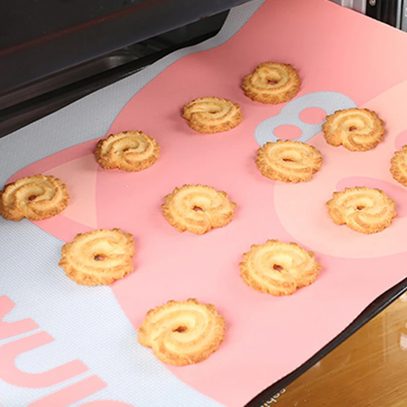 

420*280*0.7mm High Temperature Non-stick Silicone Baking Tray Pad Baking Mat Non Stick Grilling Mats BBQ Mesh Roaster Mat