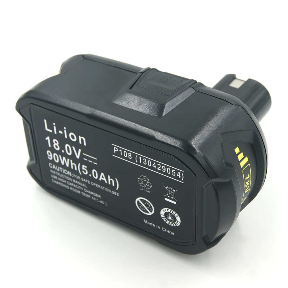 Skup Zestaw akumulatorów litowo jonowych 18V 5000mAH RB18L50 do Ryobi one plus P108 + nowa ładowarka P117 do wtyczki Ryobi 9.6 V 18 V ue