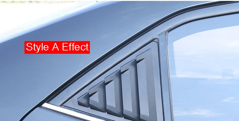 For Toyota Corolla Sedan Rear Window Blind shades Louver Frame Sill Molding Cover Sticker Trim Car-Styling