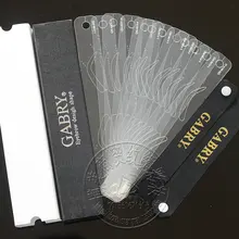 12 шт./кор. вышивка бровей трафареты для скульптурирования Профессиональный постоянный макияж инструменты для бровей популярный дизайн с девочками