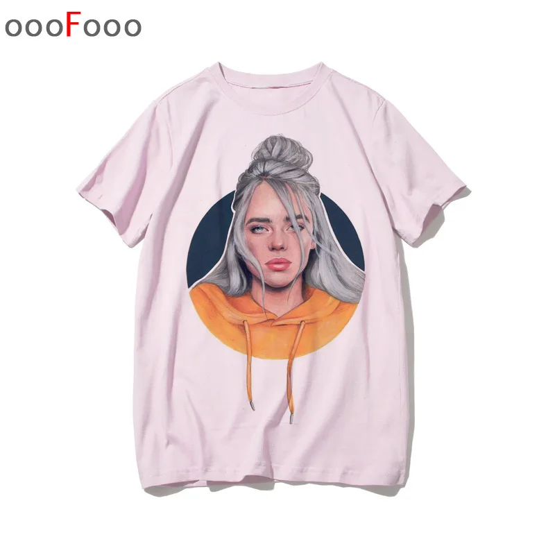 

Billie Eilish t shirt male 2019 tshirt casual mens Tee Shirt t-shirt tee men short sleeve hip hop man/women top print Plus Size