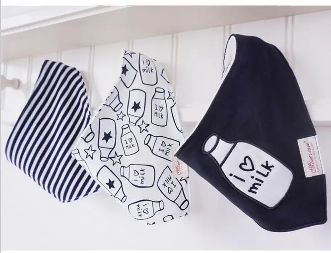 3 шт./лот, брендовые нагрудники из хлопка с рисунком для новорожденных мальчиков и девочек, банданы, шарф, детский шарф