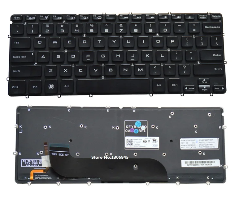 Новая Подсветка клавиатуры SSEA для ноутбука DELL XPS 12 13 13D 13R L321X L322X 0MH2X1 L221 L321 черная