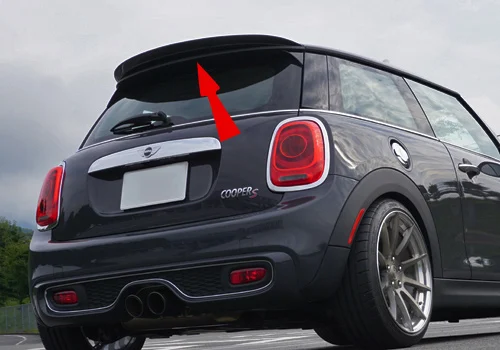 Для BMW F56 Mini Cooper S Mon стиль углеродное волокно задний спойлер на крыше добавить на(S только) глянцевая отделка хэтчбек крыло губы расширение