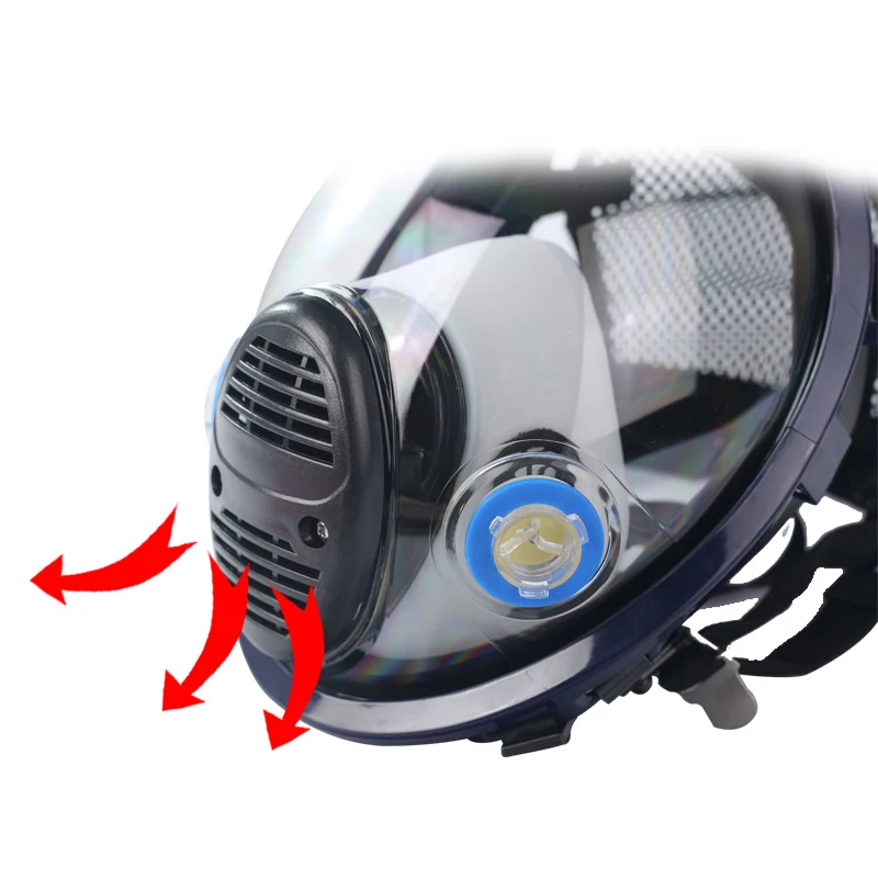 От пыли, газа фильтр Защитная маска пожарная AntiPaint безопасности Кислородный Дыхательный полностью лицевая маска респиратор защитное для работы маска