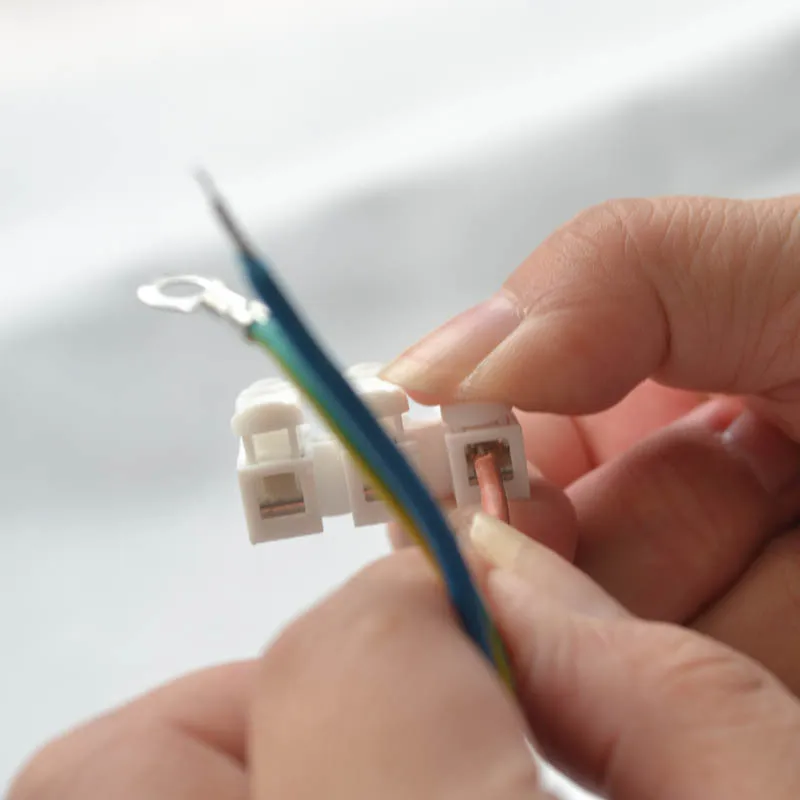 10pcs Lot New Design Clip Three Wire Terminal Blocks 380v 10a Ch3