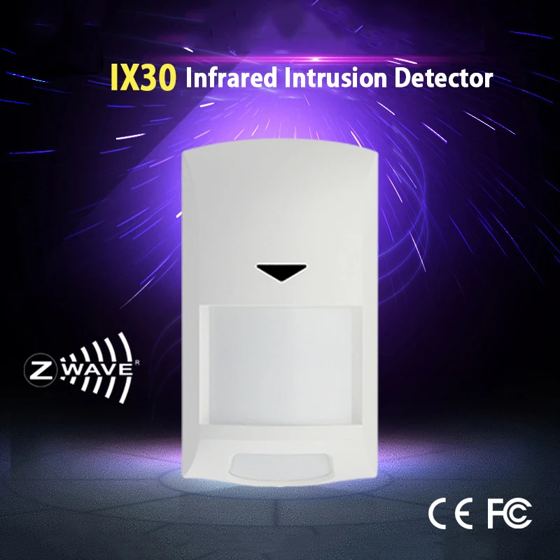Spetu IX30 Z-wave Wireless Wall Mount - Infrared Detector Z wave Plus Sensor Alarm Home Automation Alarm Battery-Powered