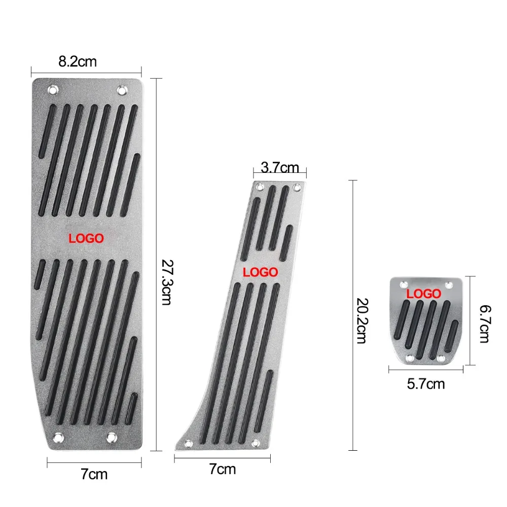 Педаль тормоза топливного газа ножной упор колодки Нескользящие Чехлы для BMW X1 E30 E36 E46 E90 E87 E92 E93 с логотипом M