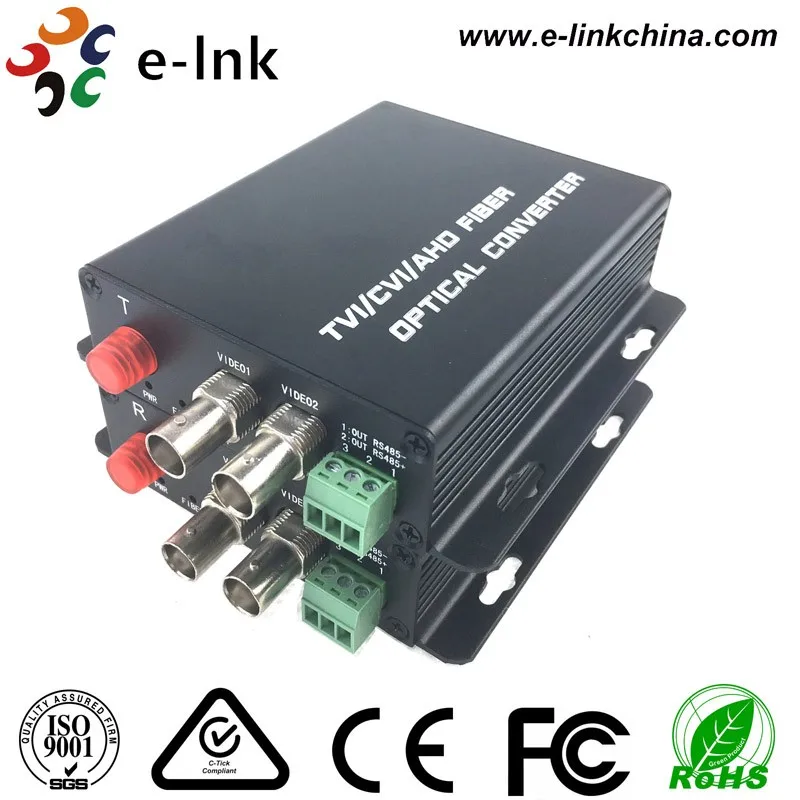 2ch HD CVI TVI AHD fiber transceiver 4