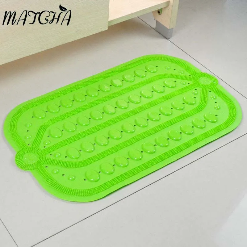 Matcha Store PVC Bathroom Anti Slip Mat With Suction Cups Multi color Bubble Pad Massage Bath