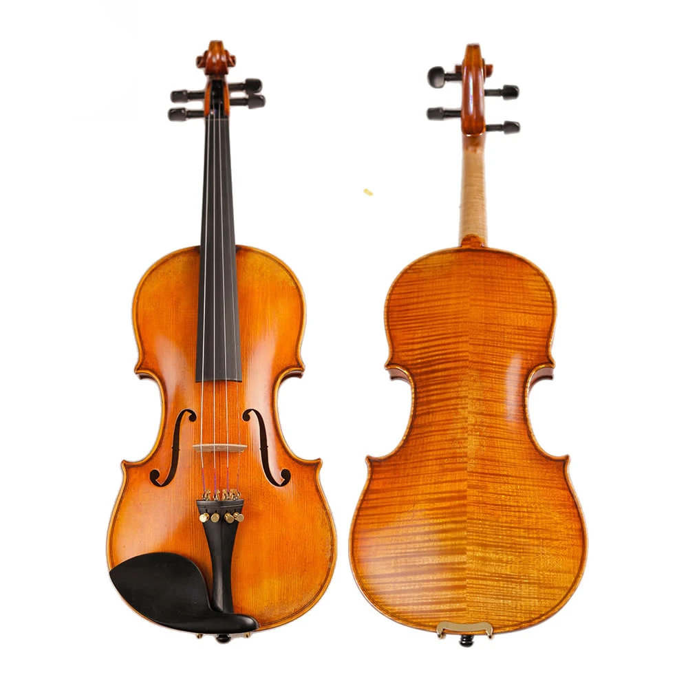 

Best Master Handcraft Antique Violin Naturelly Dried 30 Years Old Europe Imported Stripes Maple Customized Violino 4/4