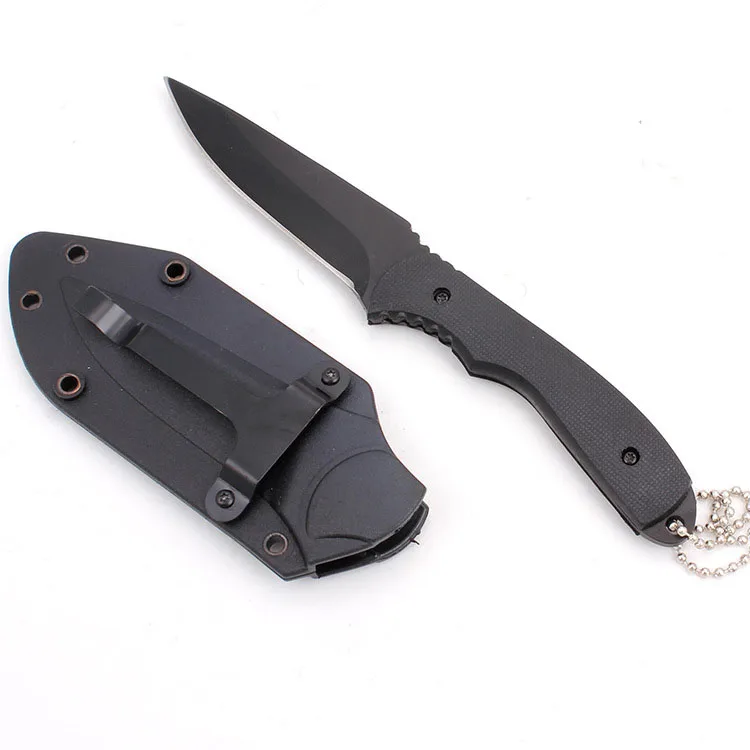 New necklace decorated ganzo edc navajas survival outdoor camping straight knife For sharp fruit knives kitchen