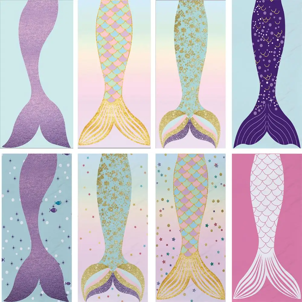

Home Textile Portable Bath Towel for Mermaid Styling Beach Towel Bikini Cover-up Home Wall Tapestry
