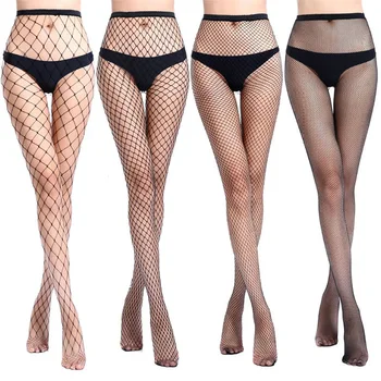

Hollow Out Sexy Pantyhose Black Mesh Stockings Jeans Stretch Bottoming Stocking Fishnet Stockings Tights High Quality Female