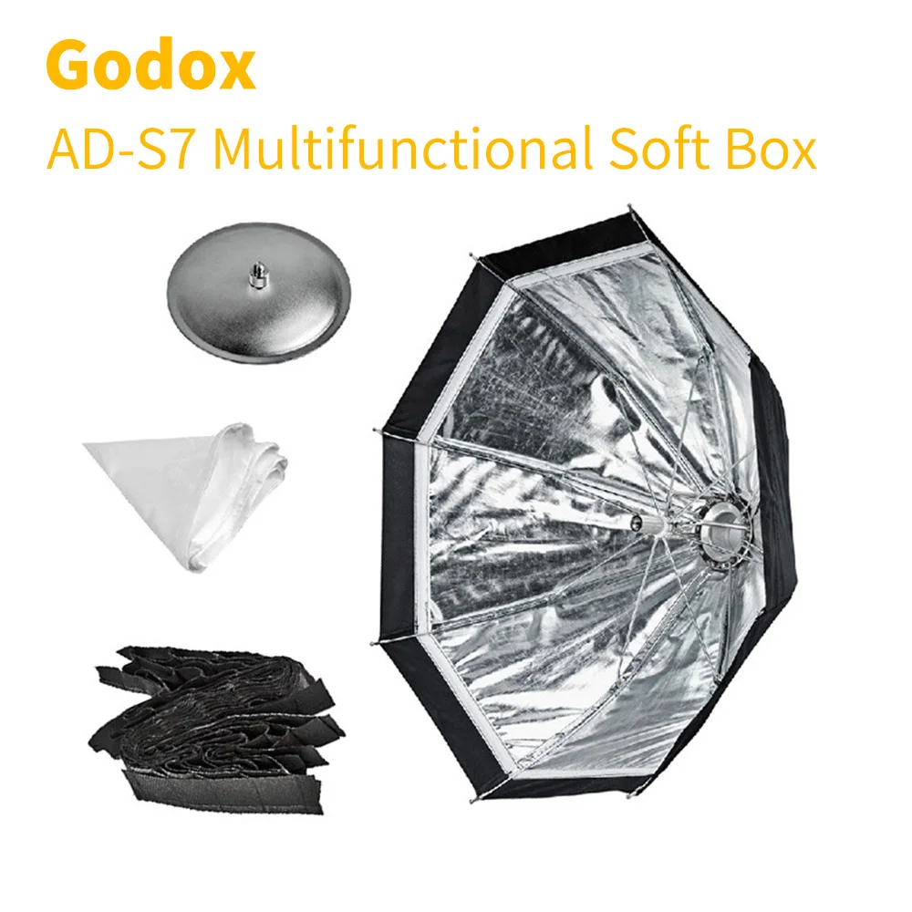 

Godox AD-S7 Multifunctional Soft Box Octagonal Honeycomb Grid Umbrella Softbox for WITSTRO Flash light AD180/AD360