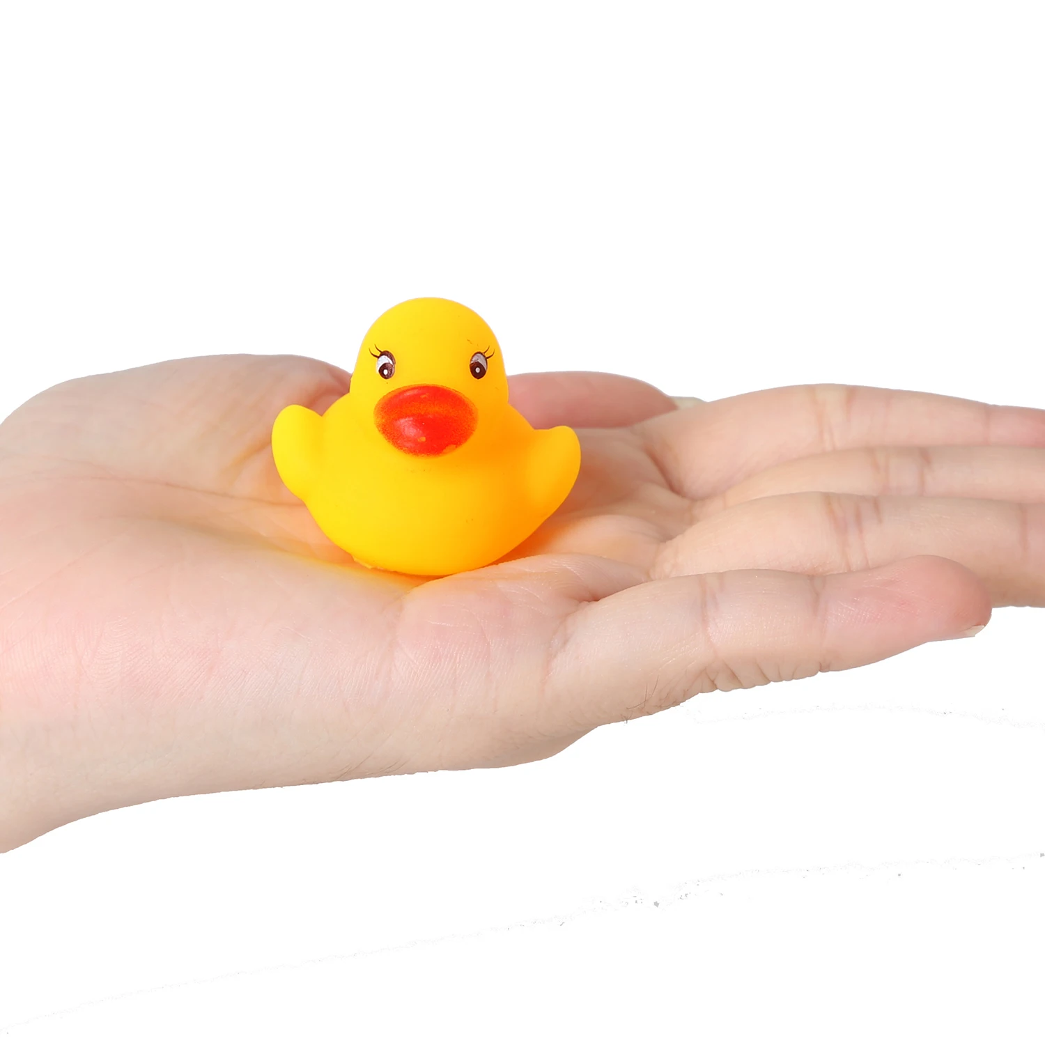 Najtaniej 60 sztuk 120 sztuk Mini żółty gumowe kaczki zabawka do kąpieli Baby Shower zabawki wodne czysta naturalna urocza gumka Ducky dla dziecka Kinder zabawki