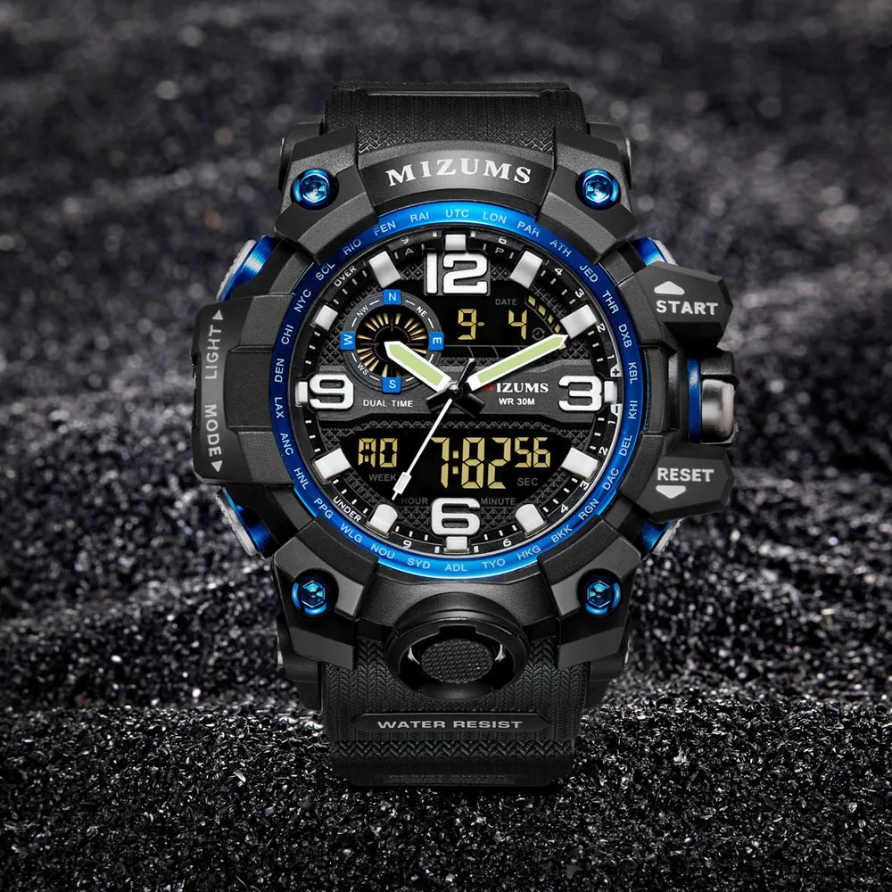 Big Dial Digital Watch S SHOCK Men Military Army Watch Water Resistant LED Sports Watches luxury brand mizums watches drop shipping (17)