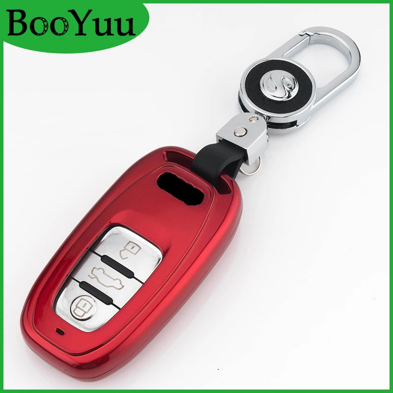 

BooYuu ABS+Plastic paint Smart Remote key Car Key Shell key Case key Cover For Audi A5 A7 A8 S5 S7 Q5 A4L A6L 2013-2016