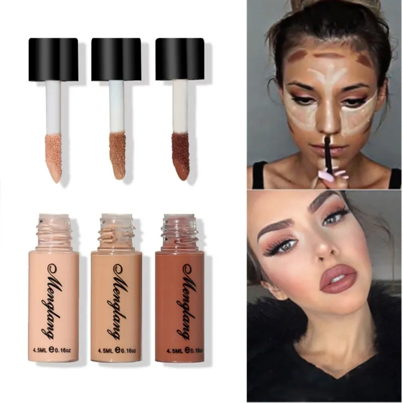 Beauty Concealer Set & Kit Natural Foundation Face Cream Brush