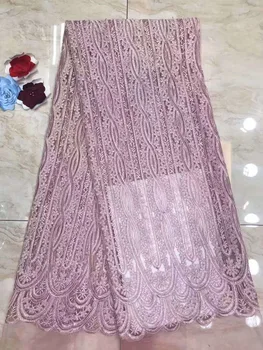 

Latest french Lace Fashion nigerian lace fabrics for wedding 2019 african french lace fabric high quality with stones DP311