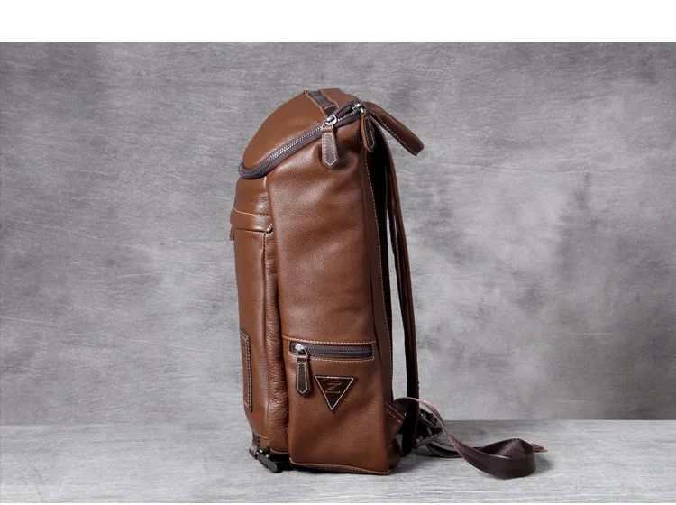 Brand Original Handmade Backpack High Quality Genuine Leather Business Laptop Computer Backpack Male Soft Cowhide Shoulder Bag