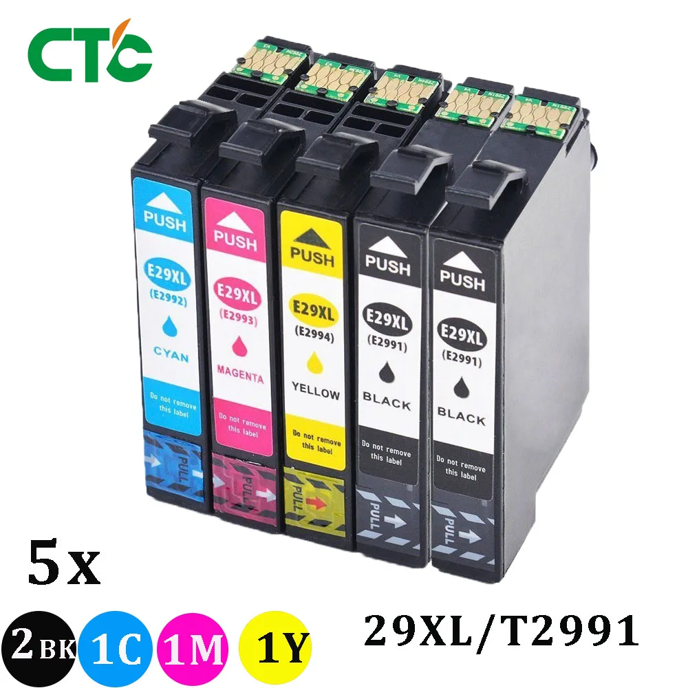 5x чернила 29 29XL 2991 T29 T2991 совместим с EPSON XP 342 345 XP342 XP345 XP445 445 чернильный картридж для