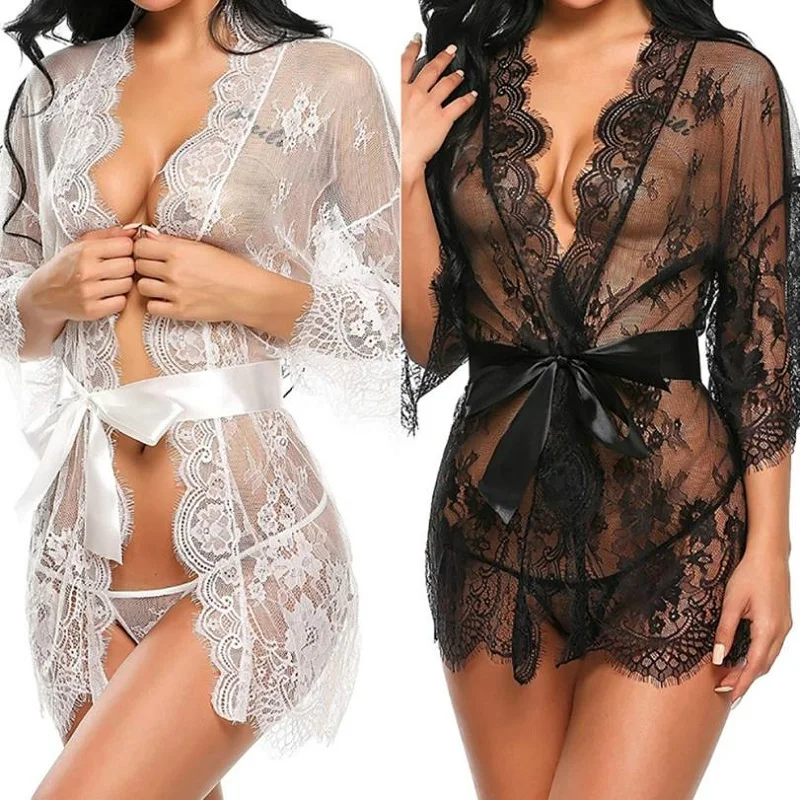 

Women Sexy Lingerie Babydoll Sleepwear Erotic Underwear Hot Lace Open Bra Erotic Teddy Sexy Costumes Nightwear Briefs Belt