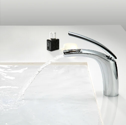 Waterfall bathroom crane waterfall faucet Basin mixer tap sink mixer tap water tap for bathroom waterfall faucet tap