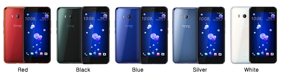 Разблокированный htc U11 GSM 3g 4G 4 ГБ ОЗУ 64 Гб ПЗУ отпечаток пальца NFC Android мобильный телефон Восьмиядерный 5," 12 МП и 16 Мп wifi gps