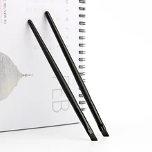 Профессиональные щетки синтетические волокна для макияжа Кисти для бровей черная ручка нейлоновые волосы косой кисти для бровей макияж для глаз