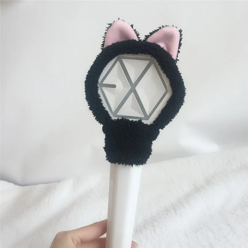 XINTOCH EXO плюшевые игрушки EXOL светильник палка чехол Корея SEHUN CHANYEOL BAEKHYUN милый Kawaii KPOP подарок для детей Прямая поставка - Цвет: Серый