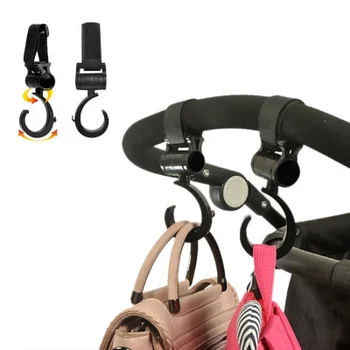 

2 PCS/LOT Baby Stroller Accessories Hook Multifunction Baby Stroller Black High Quality Plastic Hook