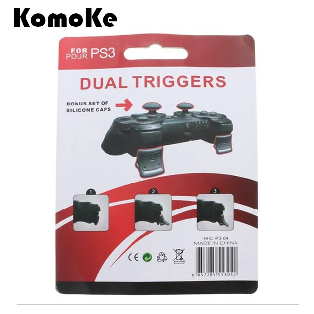 Cheap For Sony PlayStation Dualshock 3 PS3 Controller Gamepad ThumbSticks Caps Joystick Grips & Dual Triggers Enhancements Replacement