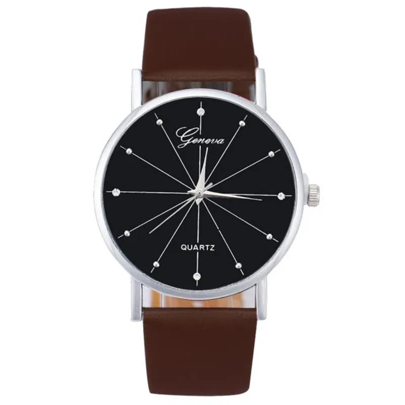 Women's watches casual watches Quartz Dial Analog women's watches with leather bands Women Watches Clock Reloj mujer M14#N (9)