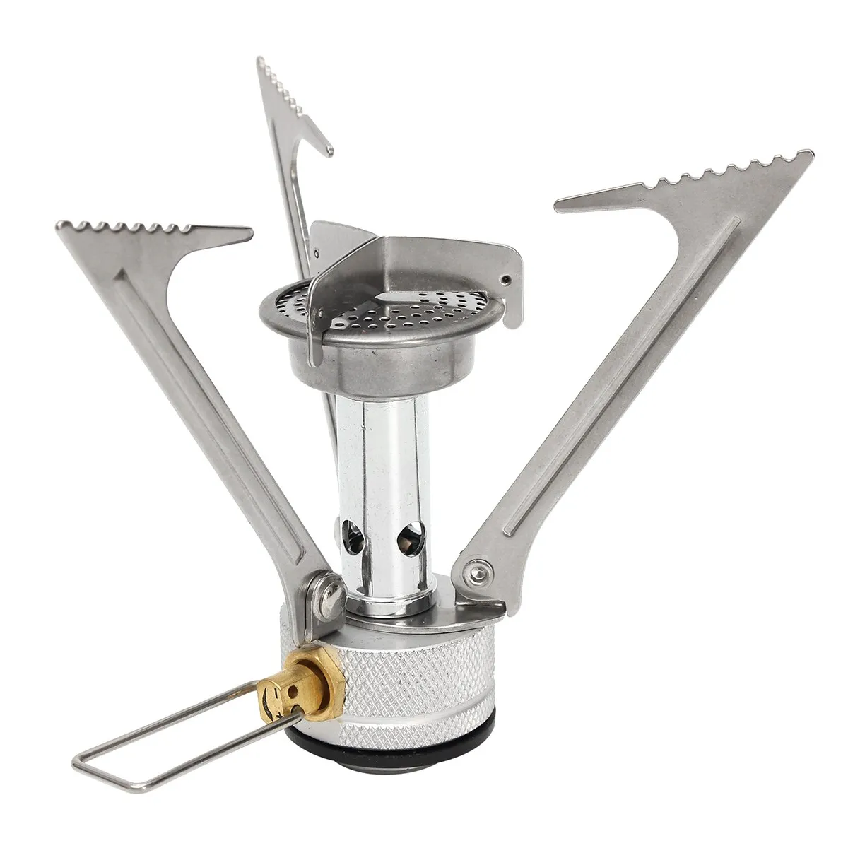 

Ultralight Outdoor Camping Stove Portable Picnic Gas Stove Furnace Strong Firepower Gas for Hiking Fishing BBQ