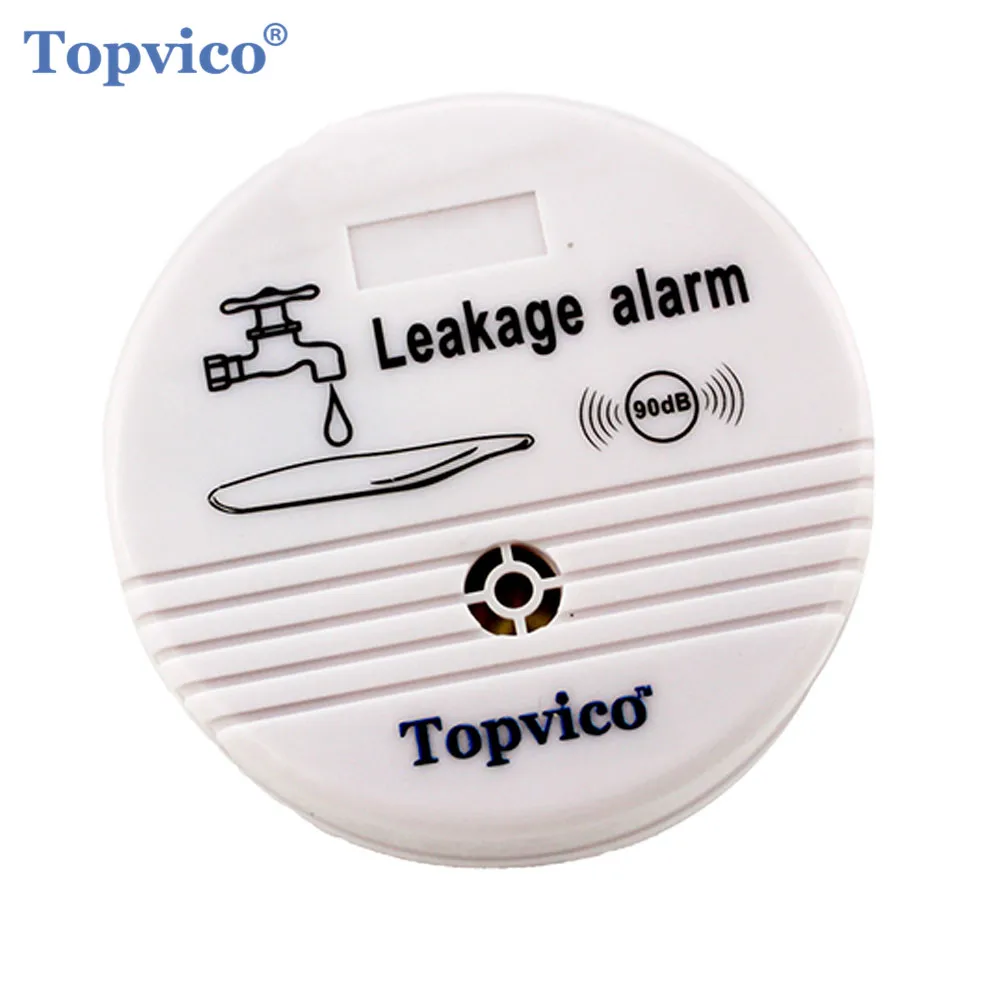 Water Leakage Alarm Sensor Detector 90dB Voice Wireless Work Alone